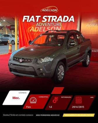 FIAT STRADA 1.8 MPI ADVENTURE CD 16V FLEX 3P AUTOMATIZADO FIAT STRADA 1.8 MPI ADVENTURE CD 16V FLEX 3P AUTOMATIZADO